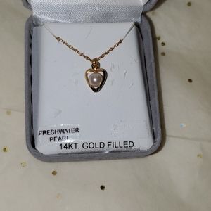 14k GOLD FILLED PEARL NKLC